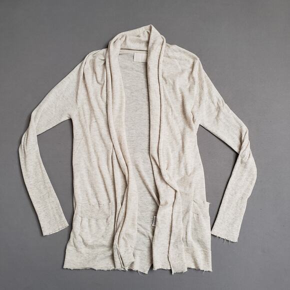 ZADIG & VOLTAIRE 100% Cashmere Cardigan Sweater Lightweight Distressed Small - Picture 4 of 16